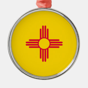 New Mexico State Flag Design Metal Ornament