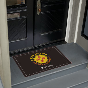 NEW MEXICO STATE FLAG DOORMAT