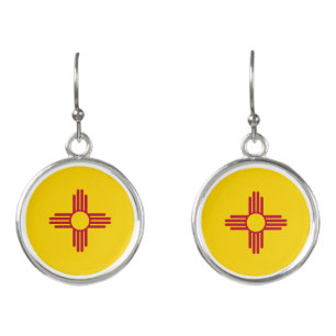 New Mexico State Flag Earrings
