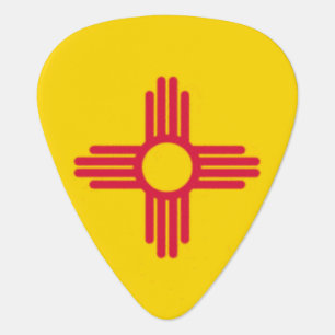 New Mexico State Flag Guitar Pick