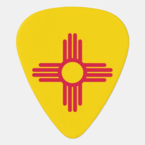 New Mexico State Flag Guitar Pick