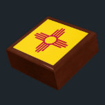New Mexico State Flag Jewelry Box<br><div class="desc">Talking Canyons,  New Mexico</div>