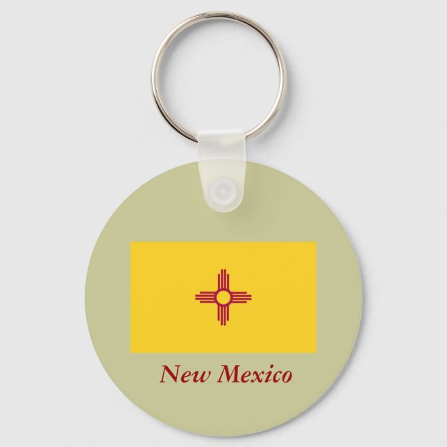 New Mexico State Flag Keychain (Front)