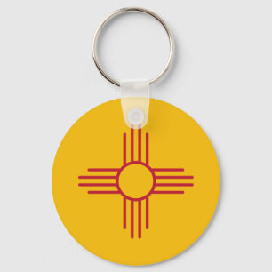 New Mexico State Flag Keychain