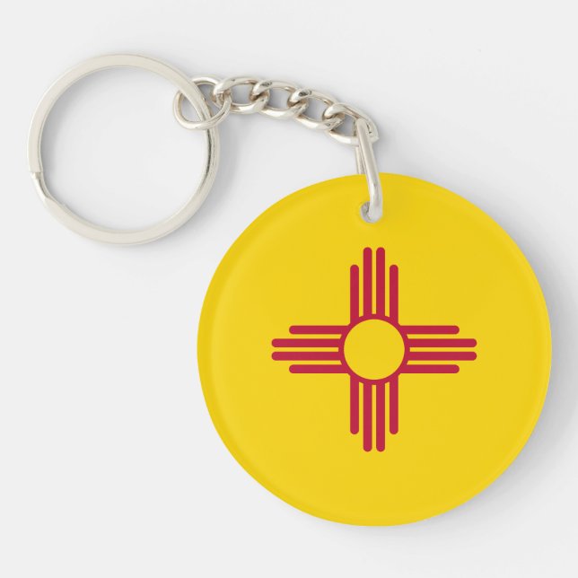 New Mexico State Flag Keychain (Front)