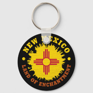 NEW MEXICO STATE FLAG KEYCHAIN