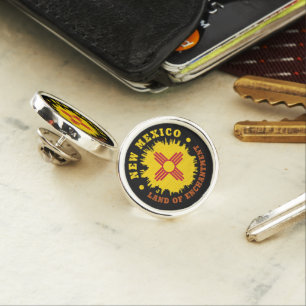 NEW MEXICO STATE FLAG LAPEL PIN