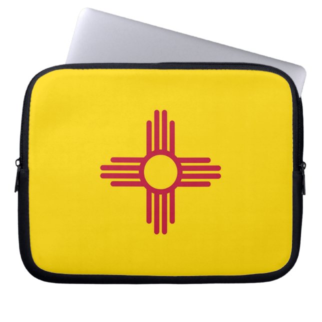 New Mexico State Flag Laptop Sleeve (Front)