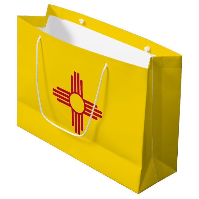 New Mexico State Flag Large Gift Bag (Front Angled)