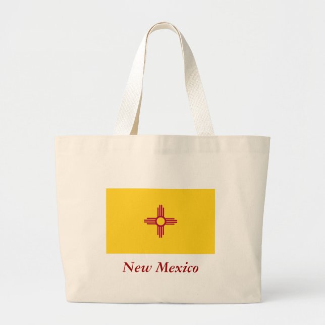 New Mexico State Flag Large Tote Bag (Front)