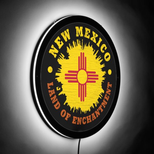 NEW MEXICO STATE FLAG LED SIGN