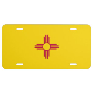 New Mexico state flag License Plate