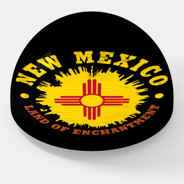 NEW MEXICO STATE FLAG PAPERWEIGHT (Angled)