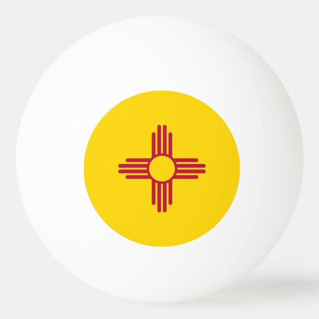 New Mexico State Flag Ping Pong Ball (Front)