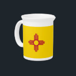 New Mexico State Flag Pitcher<br><div class="desc">Awesome Pitcher with Flag of New Mexico State. United States of America. This product its customizable.</div>