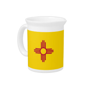 New Mexico State Flag Pitcher
