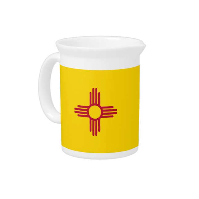 New Mexico State Flag Pitcher (Left)