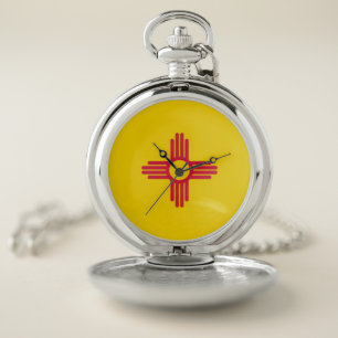 New Mexico State Flag Pocket Watch