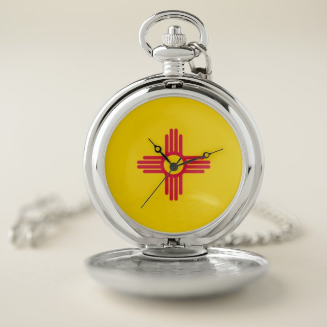 New Mexico State Flag Pocket Watch (Inside)