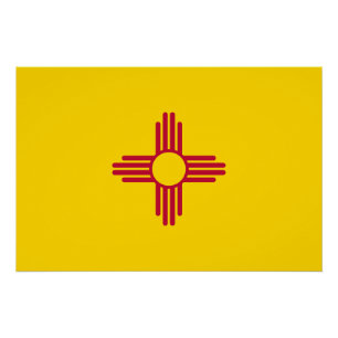 New Mexico State Flag Poster