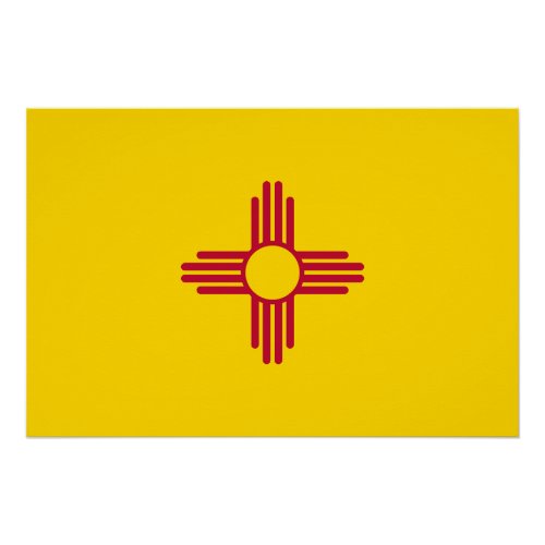 New Mexico State Flag Poster