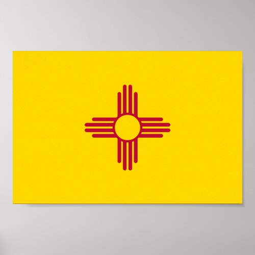 New Mexico State Flag Poster