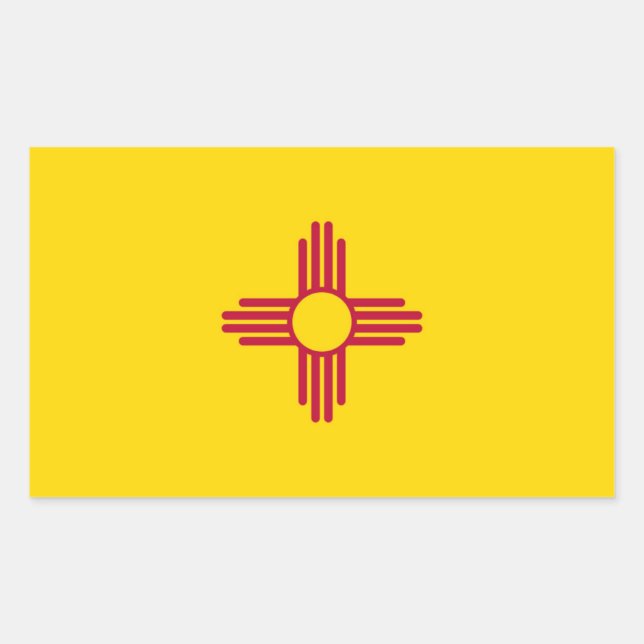 New Mexico State flag Rectangular Sticker (Front)