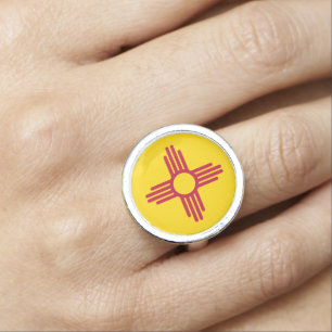 New Mexico State Flag Ring