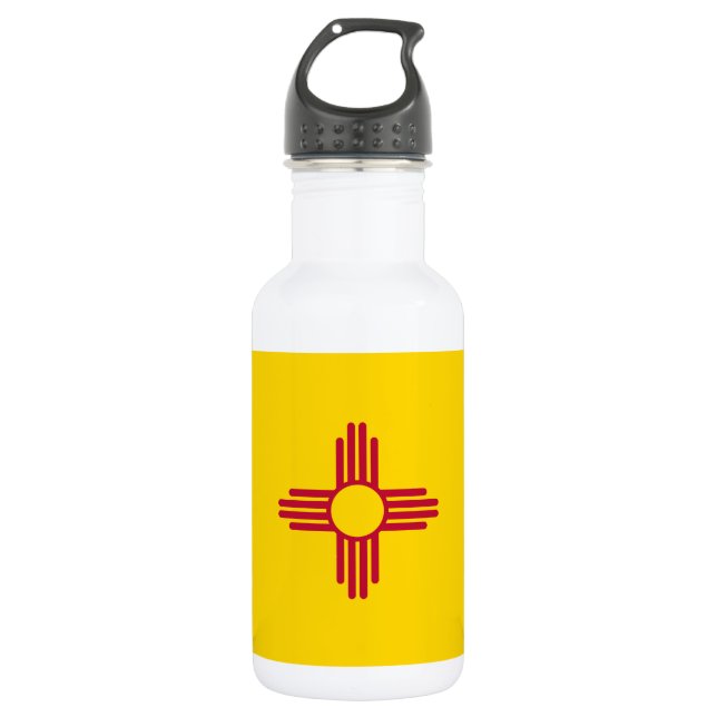 New Mexico State Flag Stainless Steel Water Bottle (Front)