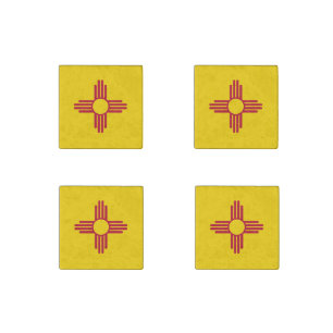 New Mexico State Flag Stone Magnet