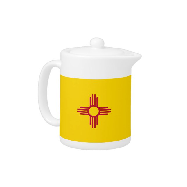 New Mexico State Flag Teapot (Left)