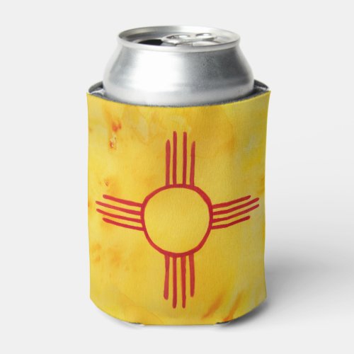 NEW MEXICO state flag Watercolor Can Cooler