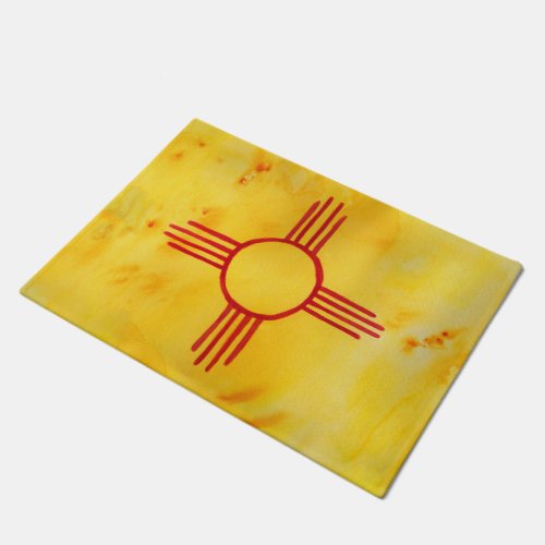 NEW MEXICO State Flag Watercolor CUSTOMIZE IT Doormat