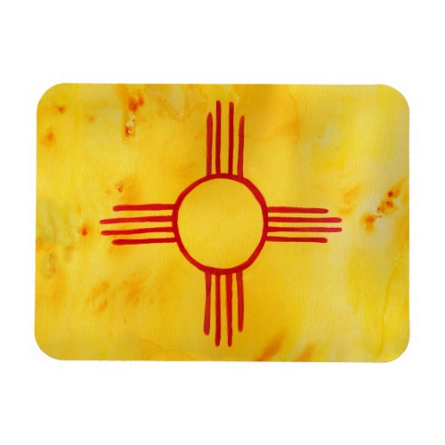 New Mexico State Flag Watercolor CUSTOMIZE IT Magnet