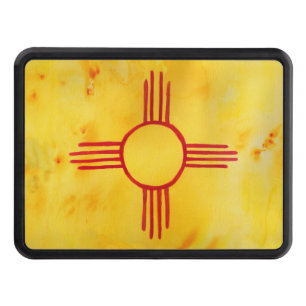 New Mexico State Flag Watercolor Hitch Cover