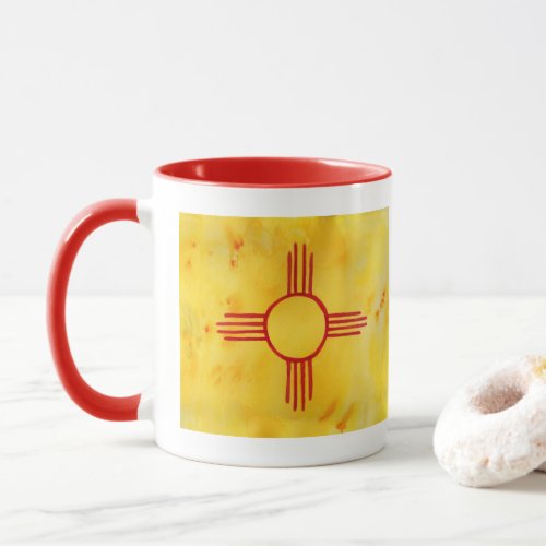 New Mexico State Flag Watercolor Mug