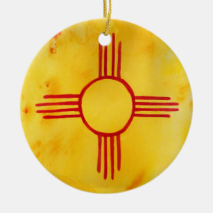 New Mexico Zia Ornaments Keepsake Ornaments Zazzle