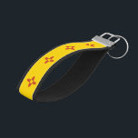 New Mexico State Flag Wrist Keychain<br><div class="desc">Patriotic New Mexico state flag.</div>