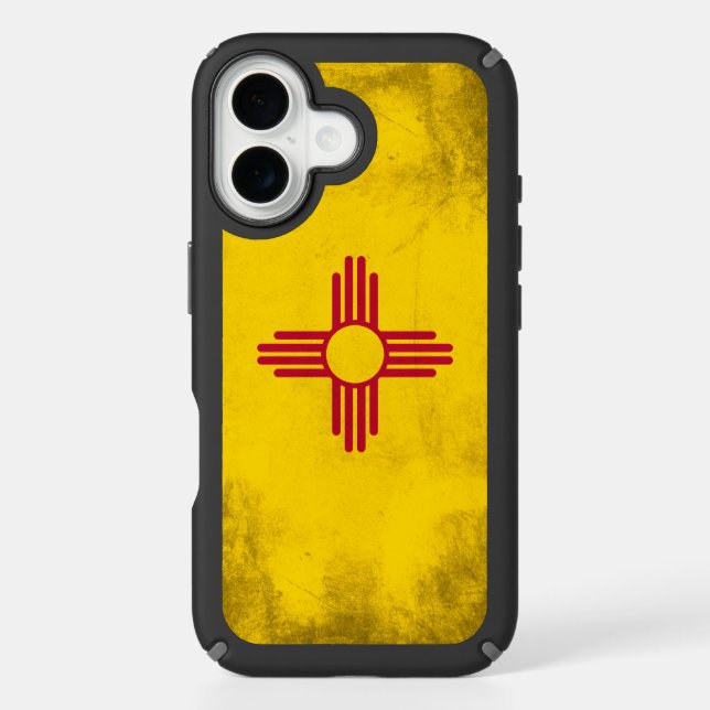 New Mexico State Flag- Zia Sun Speck iPhone Case (Front)