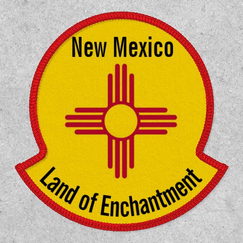 New Mexico State Flag Zia Sun Symbol Enchantment Patch