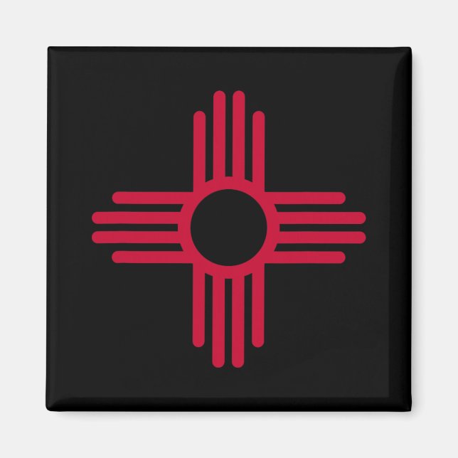 New Mexico State Flag Zia Symbol Flag  Magnet (Front)