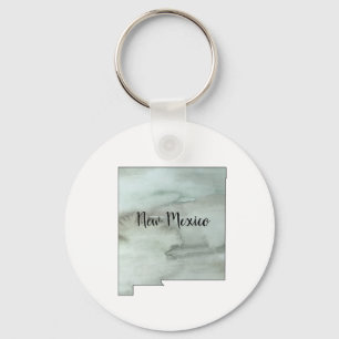 New Mexico State Illustration Keychain