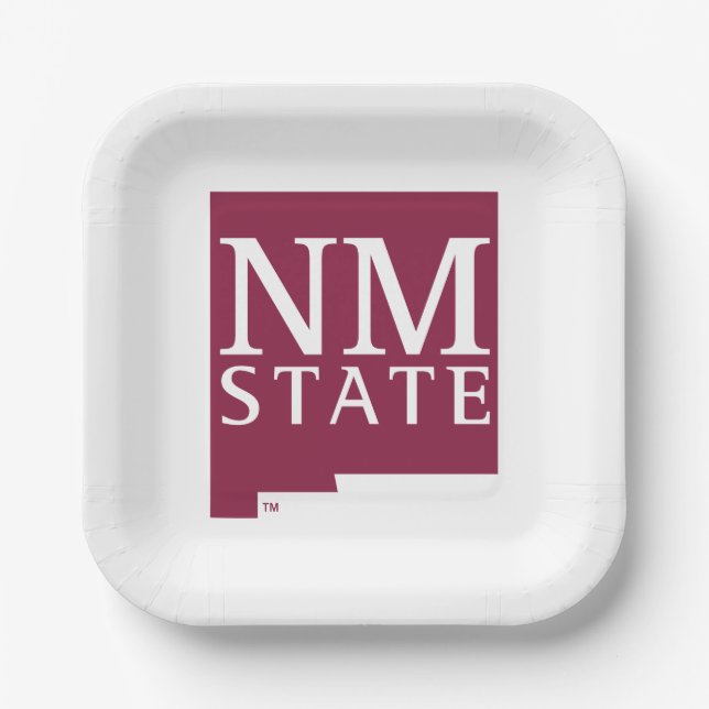 New Mexico State Paper Plates (Front)