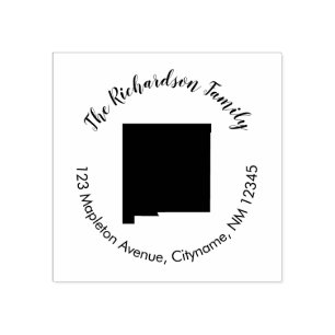 New Mexico state return address rubber stamp