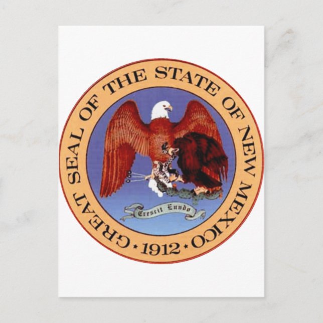 New Mexico State Seal Postcard (Front)