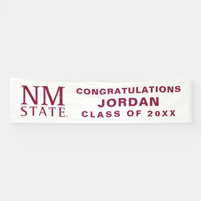 New Mexico State University Graduation Banner (Horizontal)