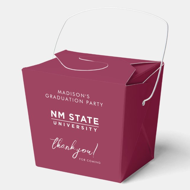 New Mexico State University Graduation Favor Boxes (Front)