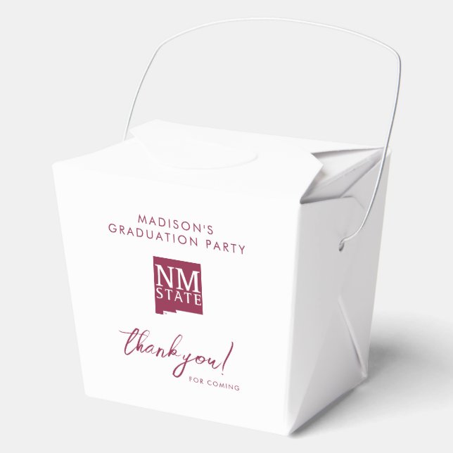 New Mexico State University Graduation Favor Boxes (Front)
