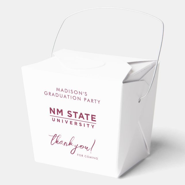 New Mexico State University Graduation Favor Boxes (Front)