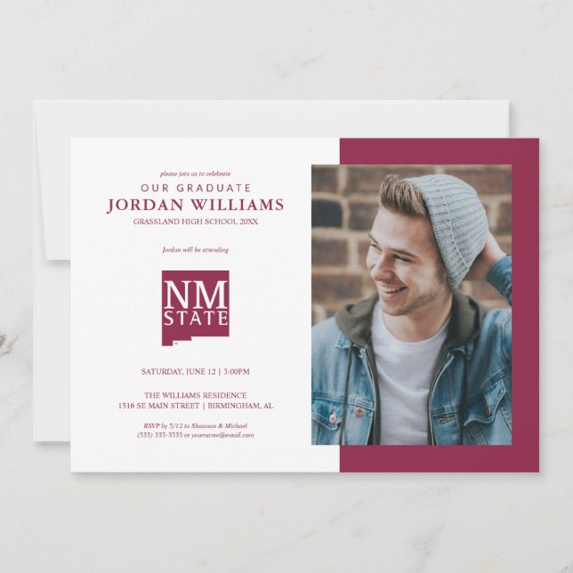 New Mexico State University Graduation Invitation (Front)